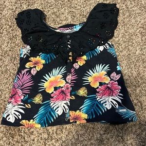 Flowery summer top